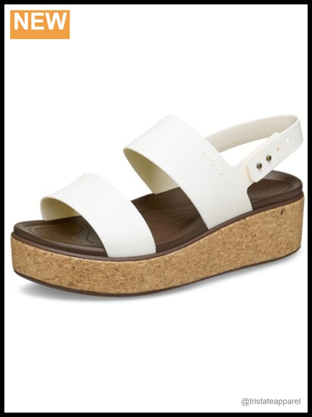 Crocs Brooklyn Cork Low Wedge Sandal Platform Wedge